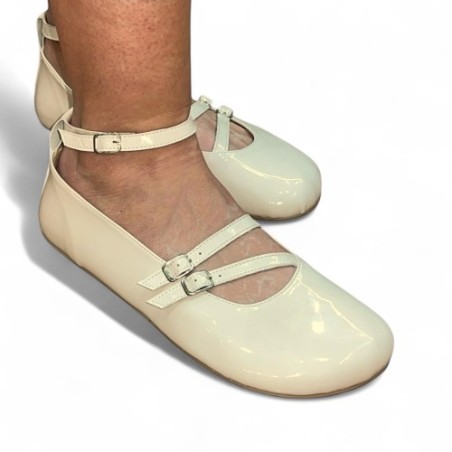 Blandy's patent leather barefoot Mary Janes