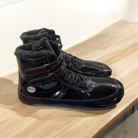 Cool Black Edition, botas barefoot calentitas by Blandy Shoes