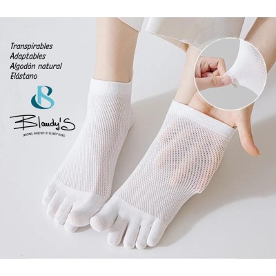 🧦 Calcetines de dedos barefoot en algodón natural 🌱Blandy's Barefoot