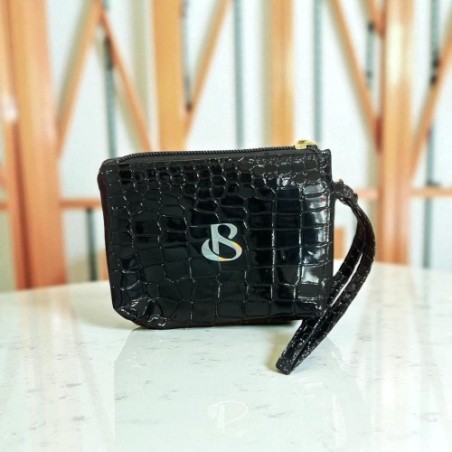 Monedero Blandys negro de piel vegana elegante y práctico