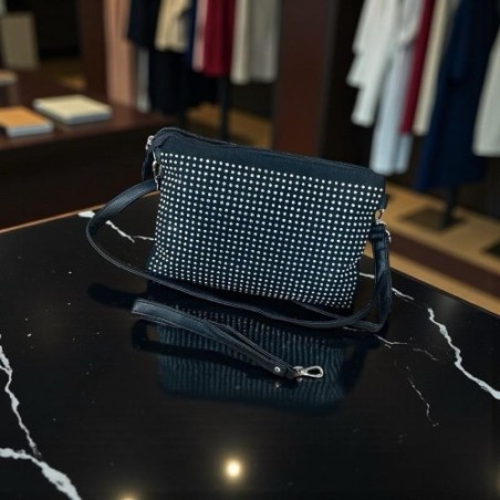 Bolso Mokka Urban Noir – bolso de mano y bandolera con brillos