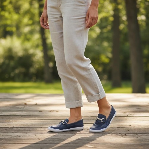 Mocasín barefoot de piel Mokka Sum by Blandy’s primavera