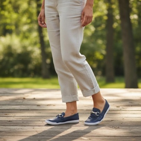 Mocasín barefoot de piel Mokka Sum by Blandy’s primavera