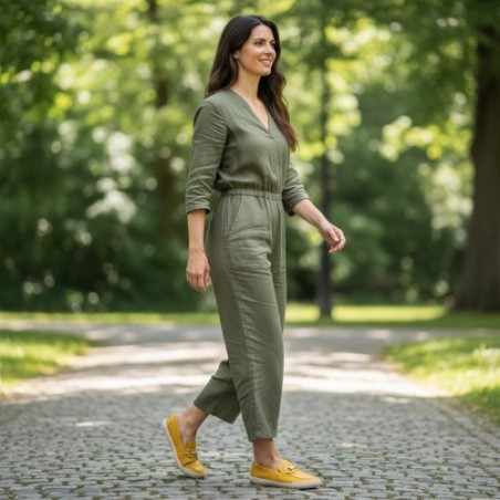 Mocasín barefoot de piel Mokka Sum by Blandy’s primavera