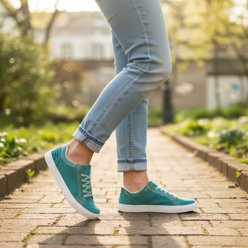 Blandy JAKI Sneacker barefoot de piel natural fabricada en España