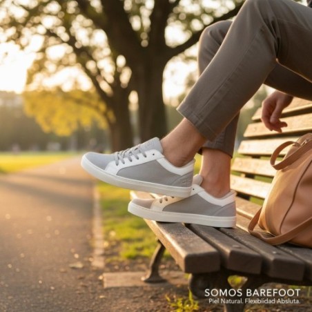 Blandy JAKI Sneacker barefoot de piel natural fabricada en España