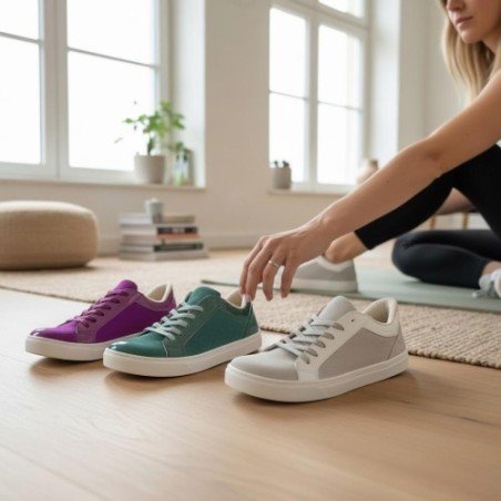 Blandy JAKI Sneacker barefoot de piel natural fabricada en España