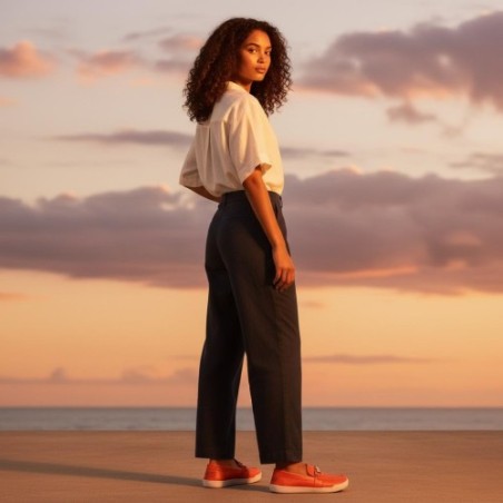 Mocasín barefoot de piel Mokka Sum by Blandy’s primavera