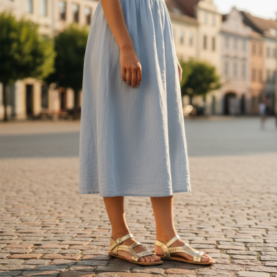 Essence Rocker, sandalia barefoot y cañera By Blandy Shoes