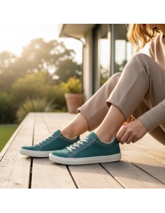 Blandy JAKI Sneacker barefoot de piel natural fabricada en España